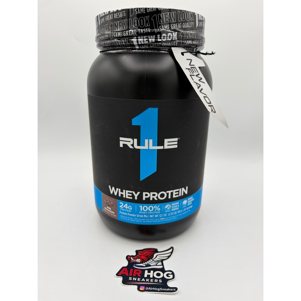 Rule 1 Whey Protein Powder Milk Chocolate 2.01 lbs 26 Servings Gluten Free